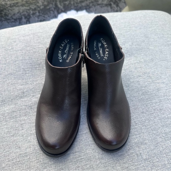 Kork Ease Holmes wedge bootie 7.5 dark brown leather - Picture 7 of 8